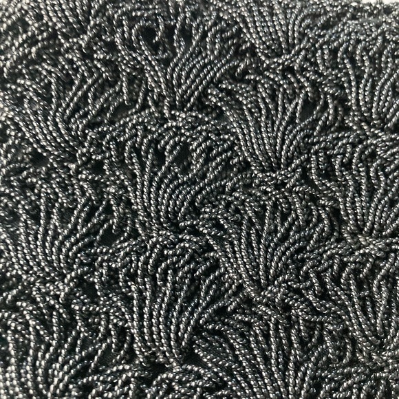 Vintage black beaded clutch - Picture 3 of 4